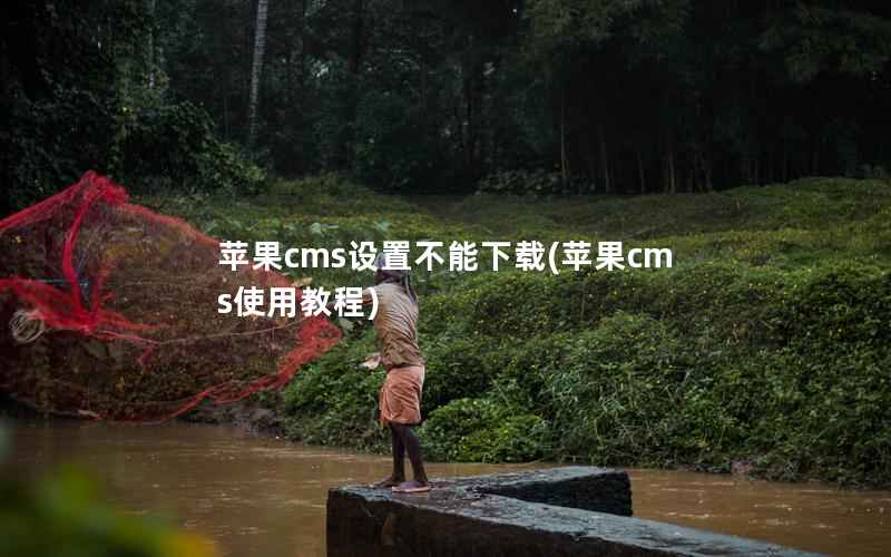 苹果cms设置不能下载，苹果cms使用教程
