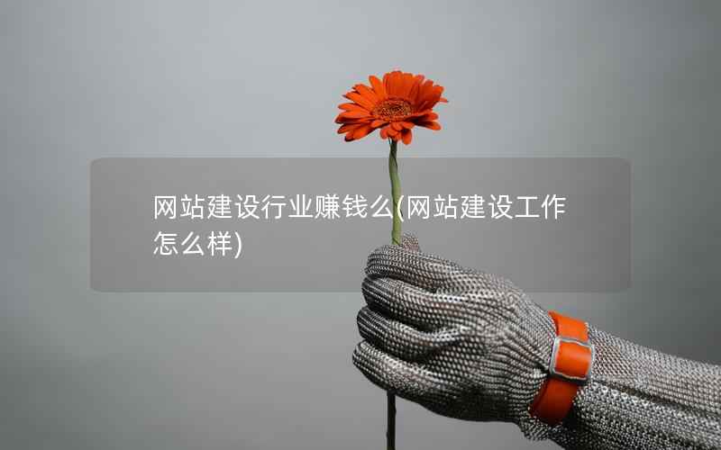 网站建设行业赚钱么，网站建设工作怎么样