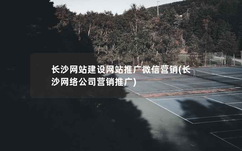 长沙网站建设网站推广微信营销，长沙网络公司营销推广