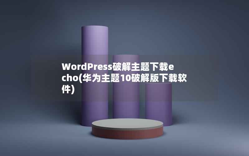WordPress破解主题下载echo，华为主题10破解版下载软件
