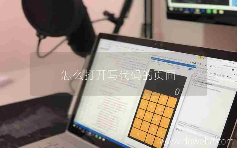 怎么打开写代码的页面