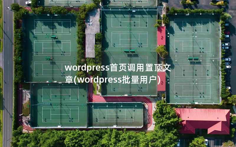 WordPress首页调用置顶文章，WordPress批量用户