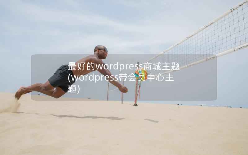 最好的WordPress商城主题，WordPress带会员中心主题