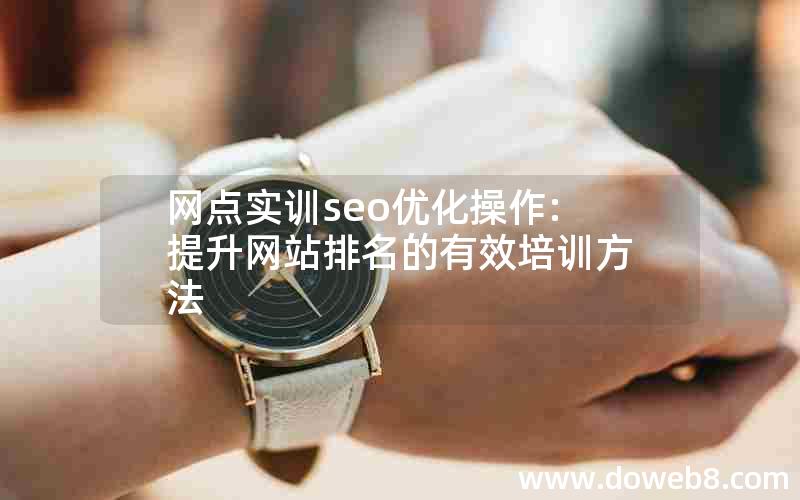 网点实训seo优化操作:提升网站排名的有效培训方法