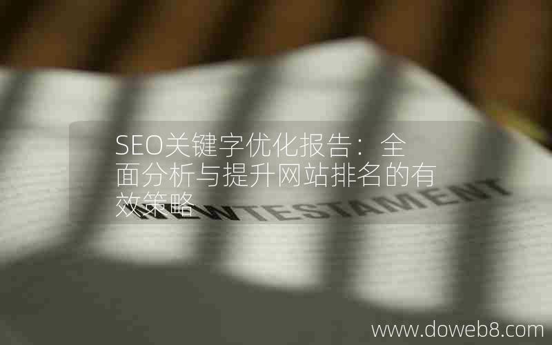 SEO关键字优化报告：全面分析与提升网站排名的有效策略