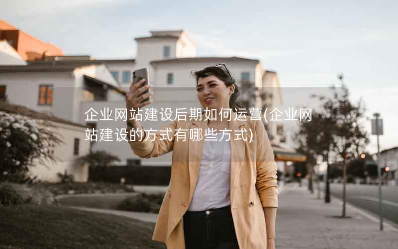 企业网站建设后期如何运营，企业网站建设的方式有哪些方式
