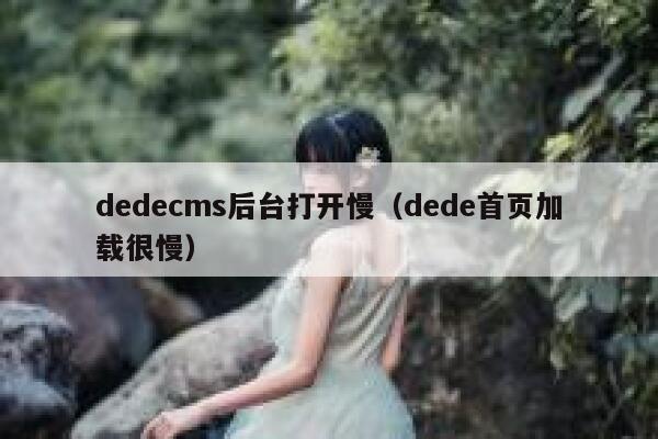 dedecms后台打开慢，dede首页加载很慢