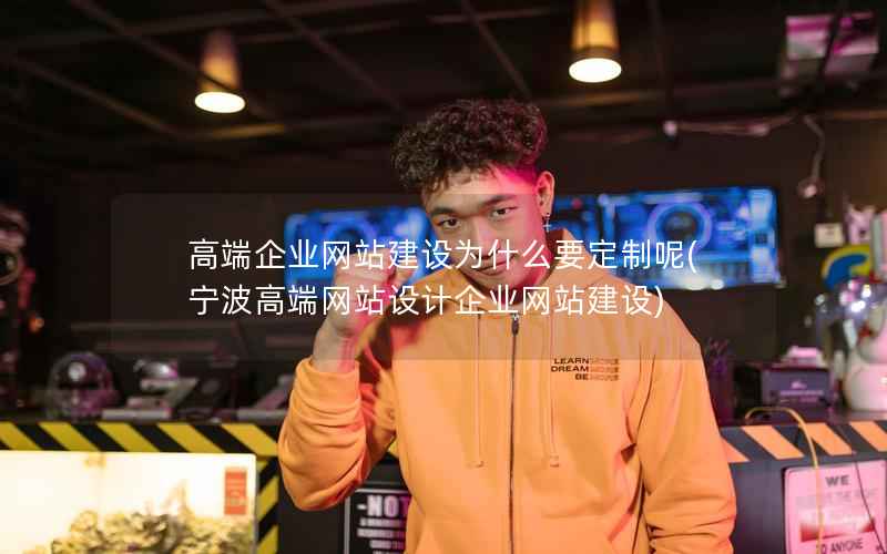 高端企业网站建设为什么要定制呢，宁波高端网站设计企业网站建设