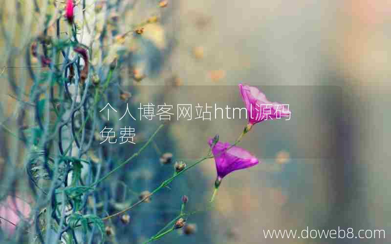 个人博客网站html源码免费 个人博客网站html源码免费