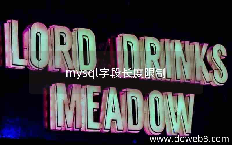 mysql字段长度限制