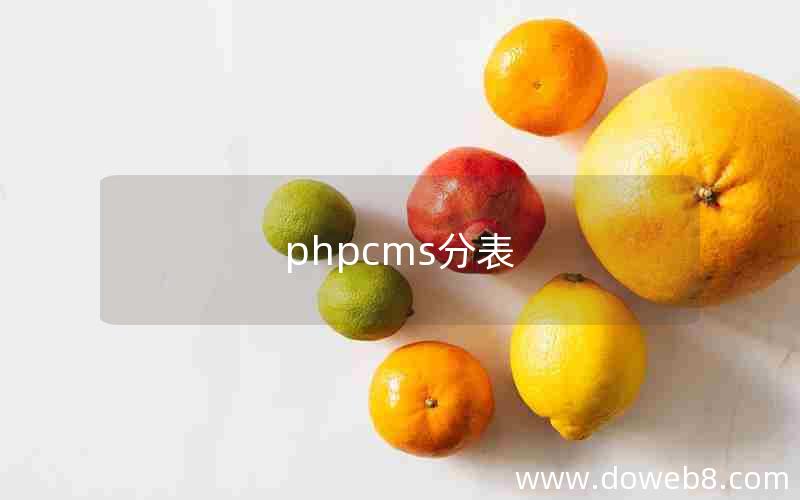 phpcms分表