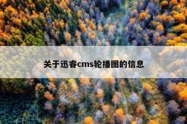 关于xunruicms轮播图的信息
