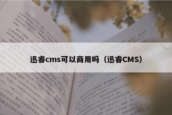 xunruicms可以商用吗，迅睿cms