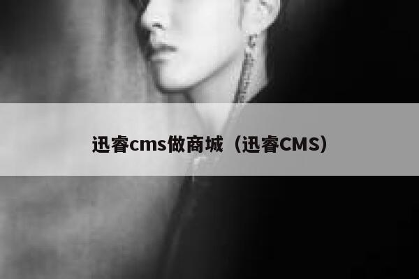 迅睿cms做商城，迅睿CMS