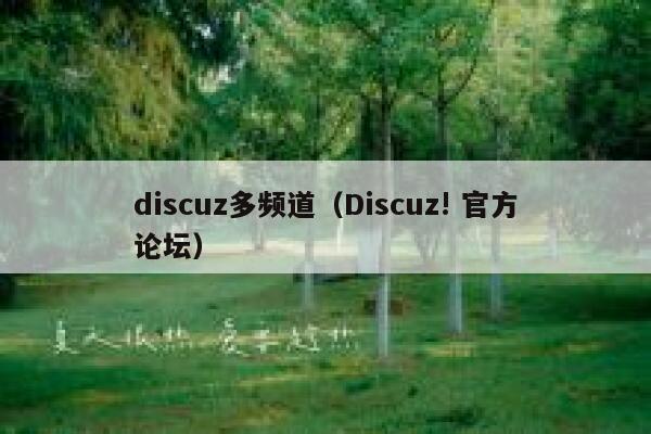 discuz多频道，Discuz! 官方论坛