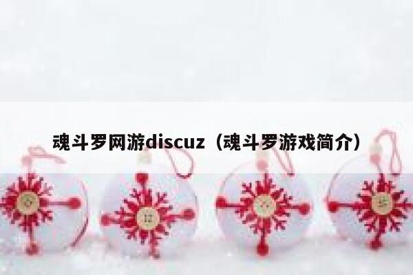 魂斗罗网游Discuz，魂斗罗游戏简介