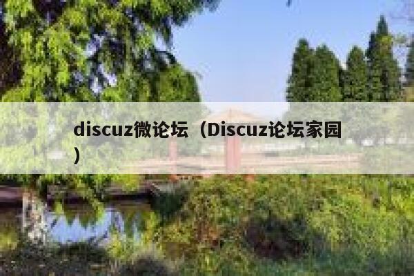 discuz微论坛，Discuz论坛家园