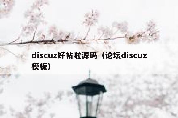 discuz好帖啦源码，论坛discuz模板