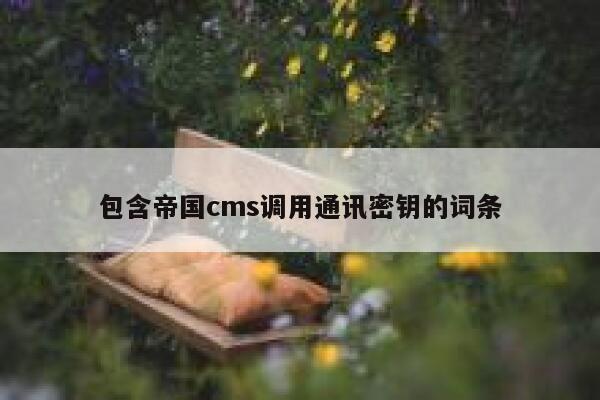 包含帝国cms调用通讯密钥的词条 第1张
