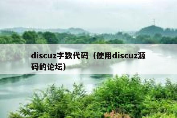 Discuz字数代码，使用Discuz源码的论坛