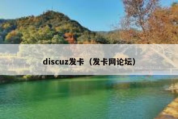 Discuz发卡，发卡网论坛