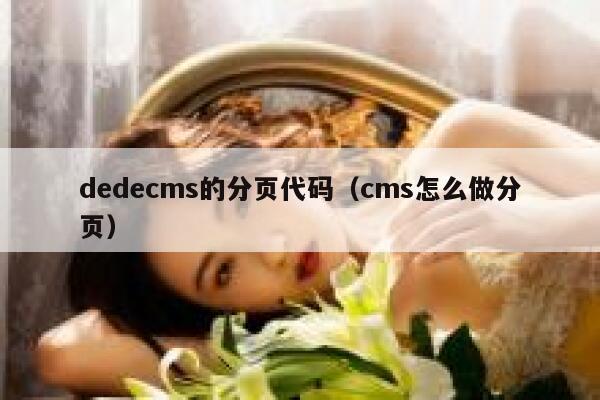 dedecms的分页代码，cms怎么做分页