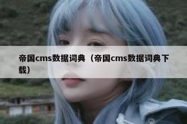 帝国cms数据词典，帝国cms数据词典下载