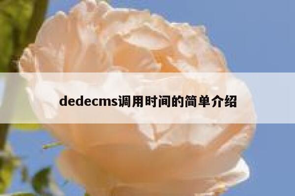 织梦dedecms调用时间的简单介绍