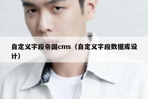 自定义字段帝国CMS，自定义字段数据库设计