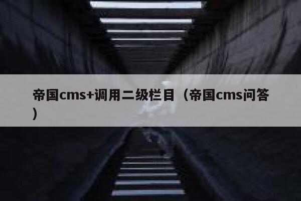 帝国cms+调用二级栏目，帝国cms问答