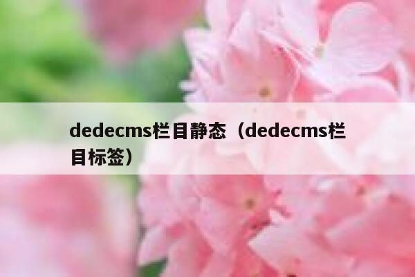dedecms栏目静态，dedecms栏目标签