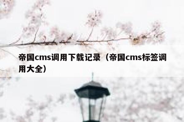 帝国cms调用下载记录，帝国cms标签调用大全