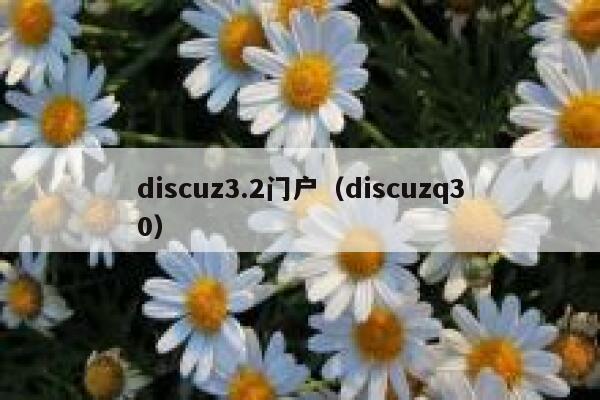 Discuz3.2门户，Discuzq30