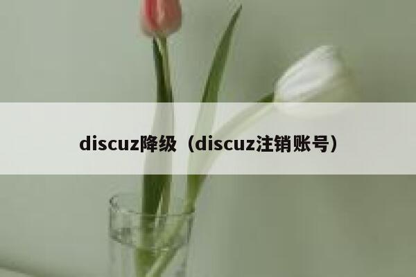 discuz降级，discuz注销账号