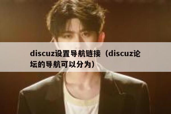Discuz设置导航链接，Discuz论坛的导航可以分为