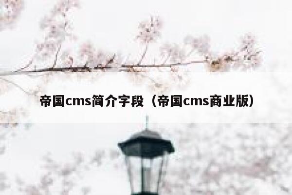 帝国cms简介字段,帝国cms商业版 帝国cms简介字段,帝国cms商业版
