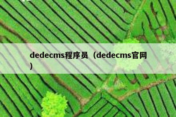 dedecms程序员，dedecms官网