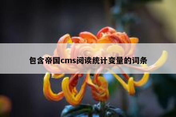 包含帝国CMS阅读统计变量的词条
