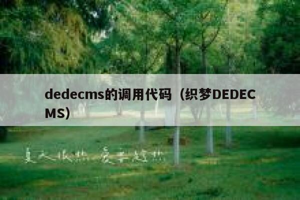 织梦dedecms的调用代码，织梦DEDECMS