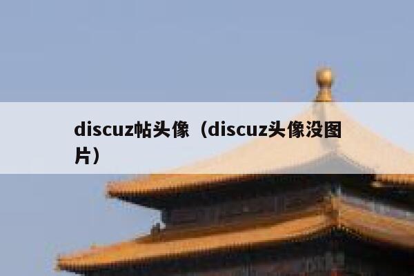 discuz帖头像,discuz头像没图片 discuz帖头像,discuz头像没图片