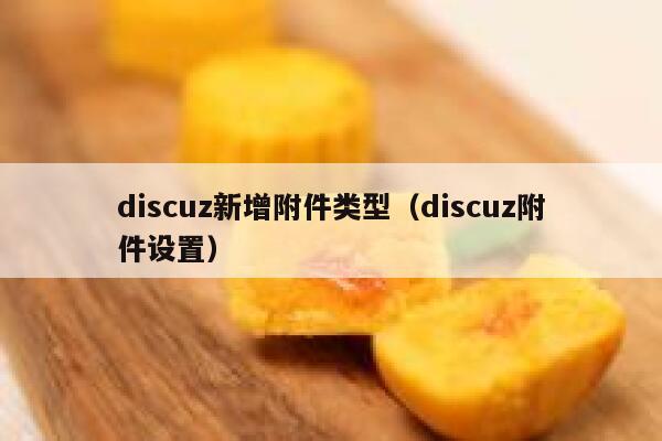 discuz新增附件类型，discuz附件设置