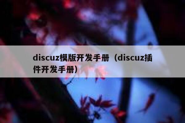 Discuz模版开发手册，Discuz插件开发手册