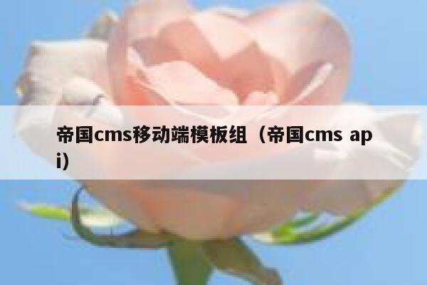 帝国cms移动端模板组,帝国cms api 帝国cms移动端模板组,帝国cms api