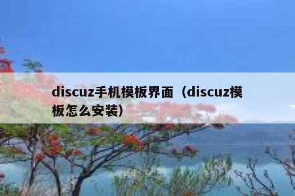 Discuz手机模板界面，Discuz模板怎么安装