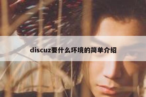discuz要什么坏境的简单介绍 第1张 discuz要什么坏境的简单介绍 第1张