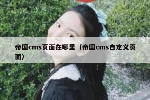 帝国CMS页面在哪里，帝国CMS自定义页面