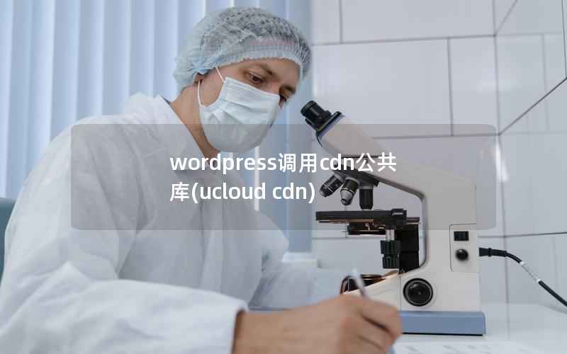 WordPress调用cdn公共库，ucloud cdn