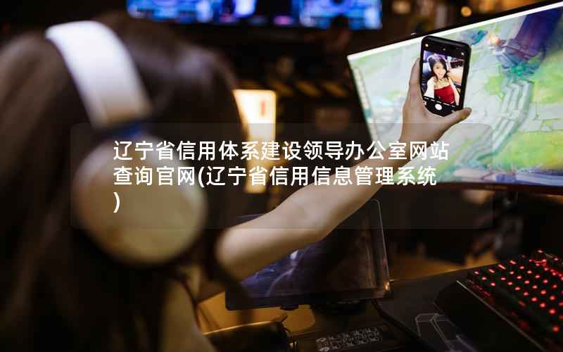 辽宁省信用体系建设领导办公室网站查询官网，辽宁省信用信息管理系统