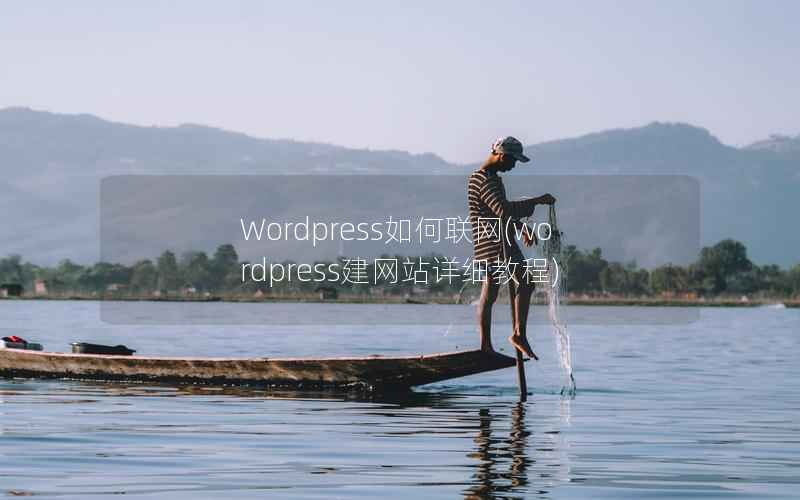 Wordpress如何联网，WordPress建网站详细教程
