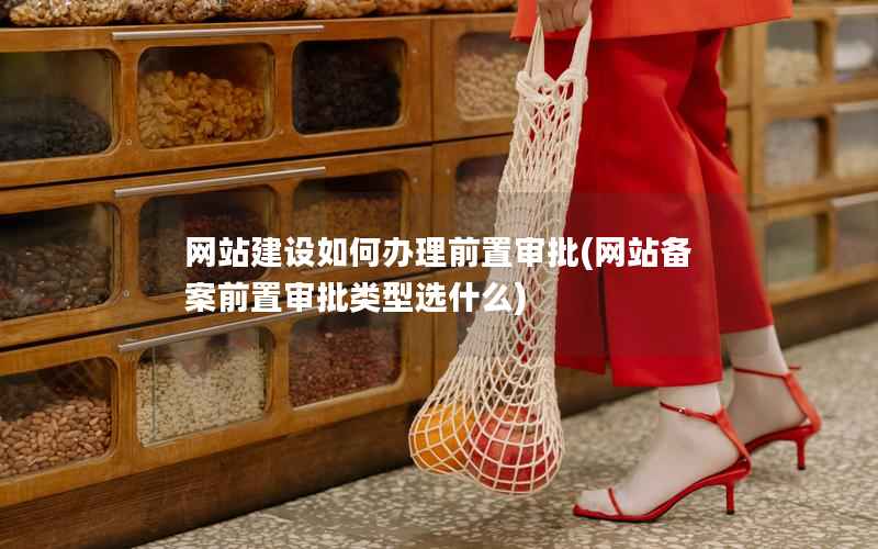 网站建设如何办理前置审批，网站备案前置审批类型选什么
